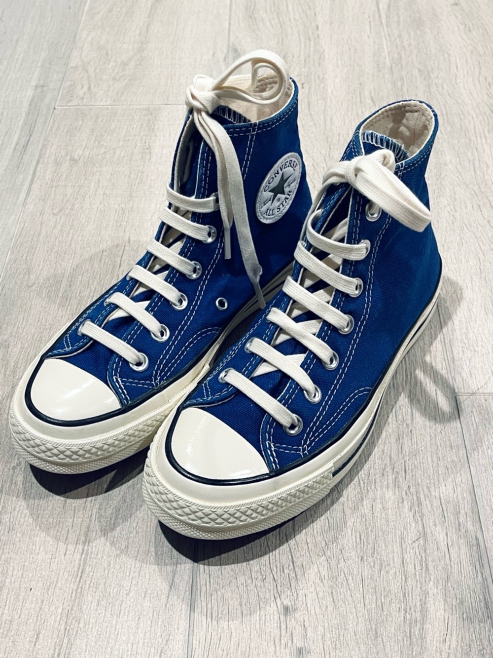 Converse Chuck Taylor 70 All Star High Top Blue Canvas Sneakers Women 6.5